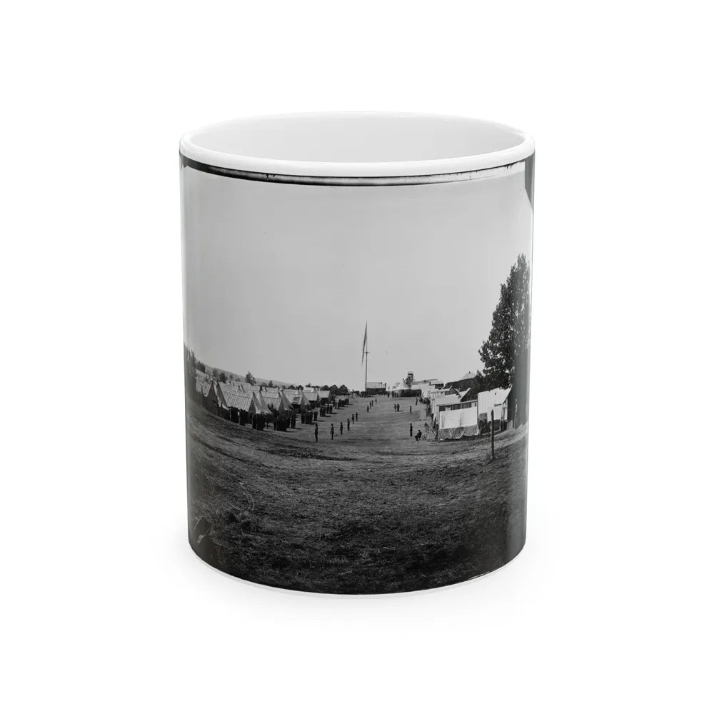 Prospect Hill, Va. General View Of 13th New York Cavalry Camp (U.S. Civil War) White Coffee Mug-11oz-Go Mug Yourself