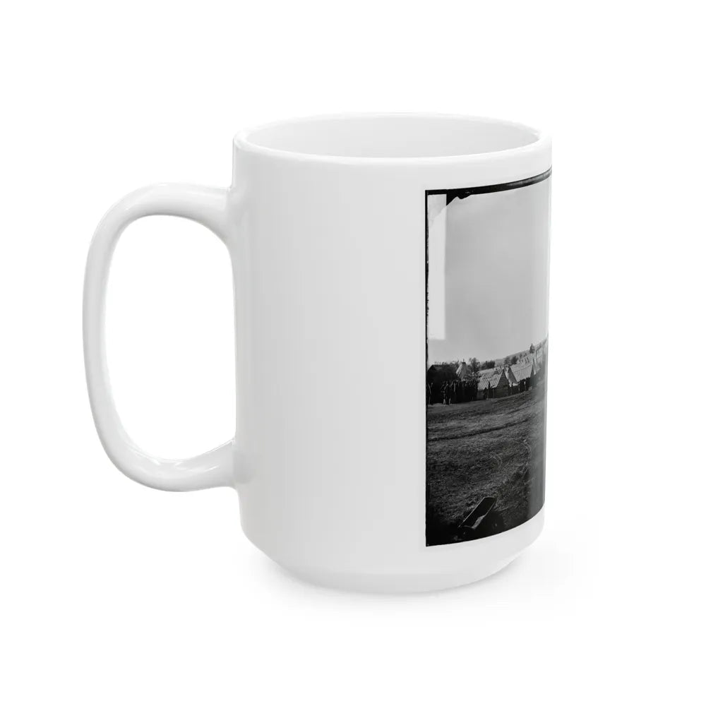 Prospect Hill, Va. General View Of 13th New York Cavalry Camp (U.S. Civil War) White Coffee Mug-Go Mug Yourself