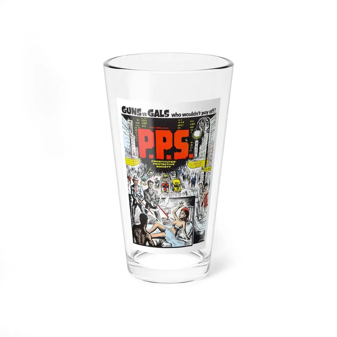 PROSTITUTES PROTECTIVE SOCIETY 1966 Movie Poster - Pint Glass 16oz 16oz - Go Mug Yourself