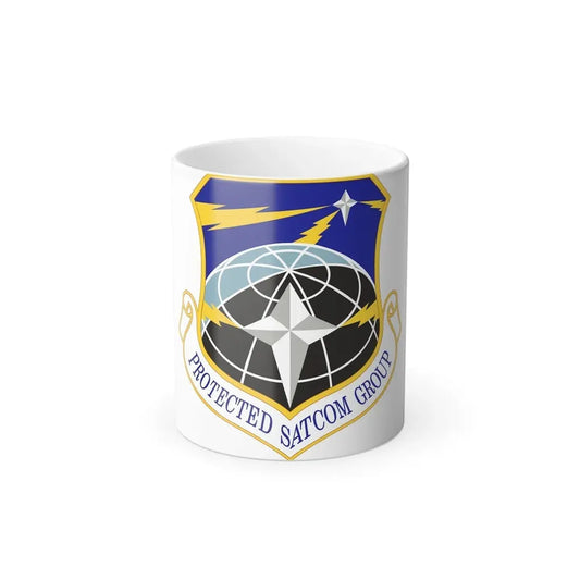 Protected SATCOM Group (U.S. Air Force) Color Changing Coffee Mug 11oz - Go Mug Yourself