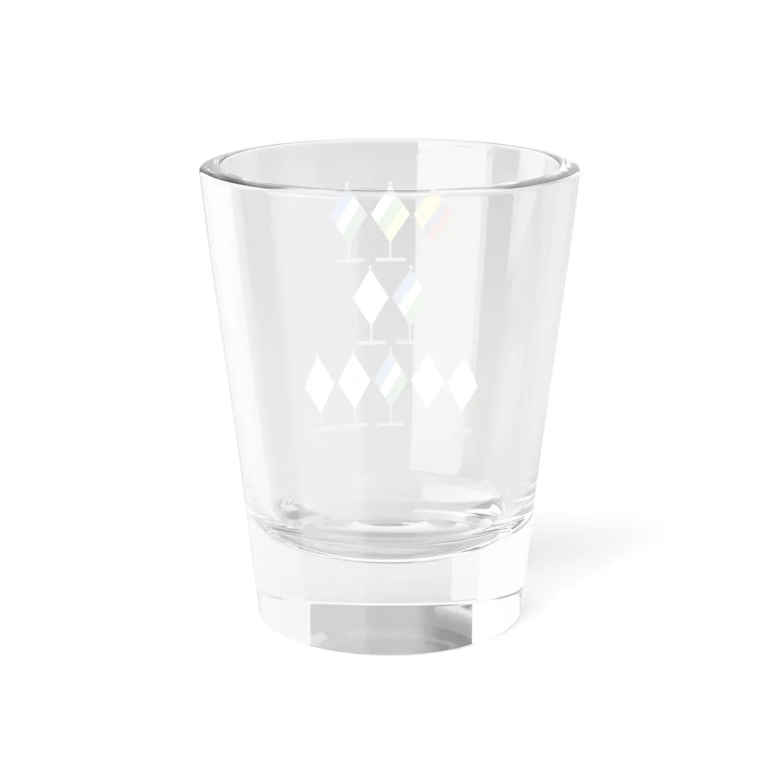 Protocolo bandera de Isnos (Colombia) Shot Glass 1.5oz - Go Mug Yourself