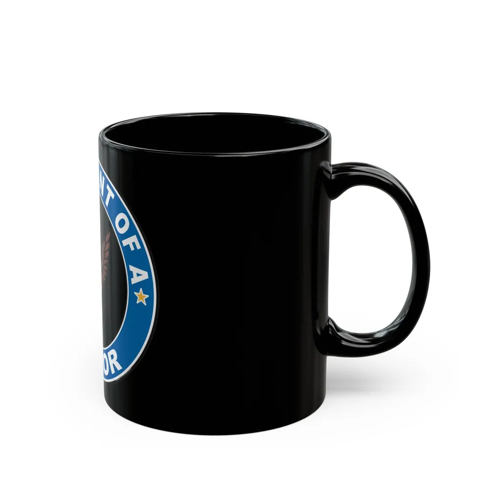 Proud Aunt of a Sailor (U.S. Navy) Black Coffee Mug-Go Mug Yourself