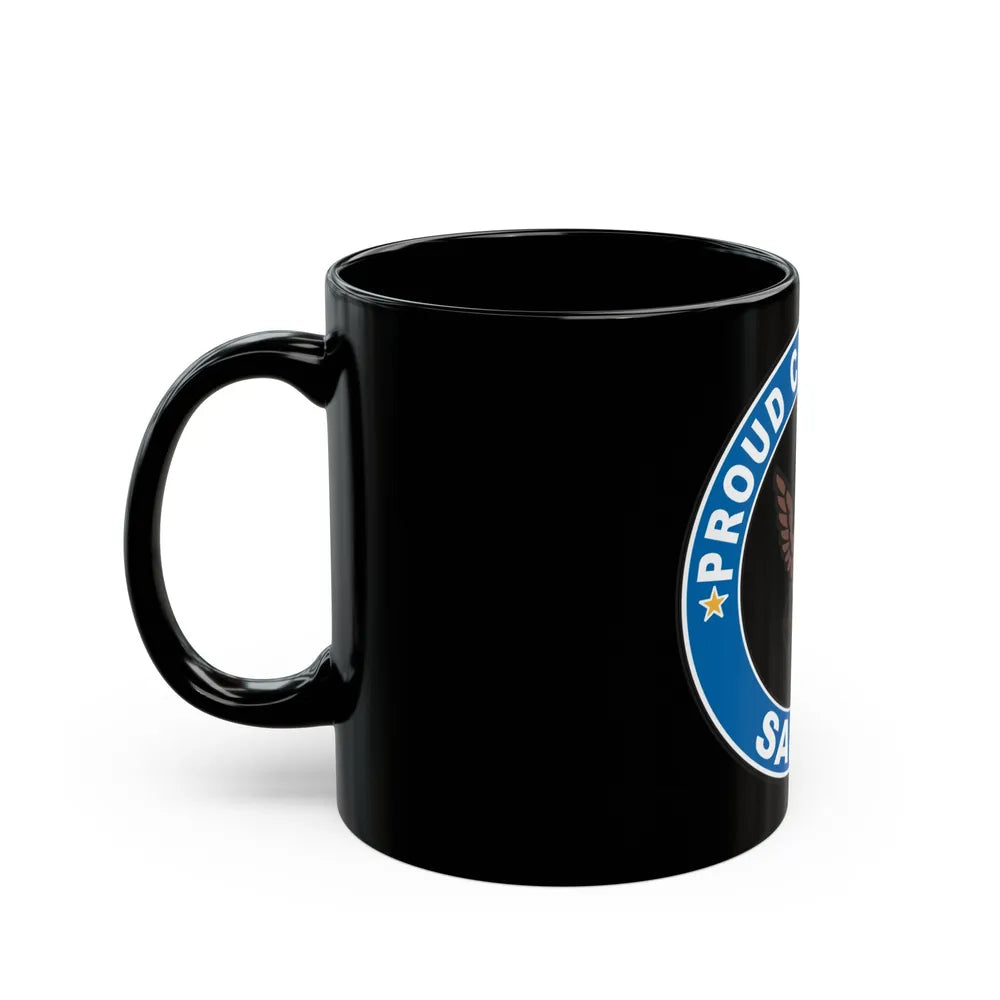 Proud Cousin of a Sailor (U.S. Navy) Black Coffee Mug-Go Mug Yourself