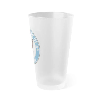 Proud Cousin of a Sailor (U.S. Navy) Frosted Pint Glass 16oz - Go Mug Yourself