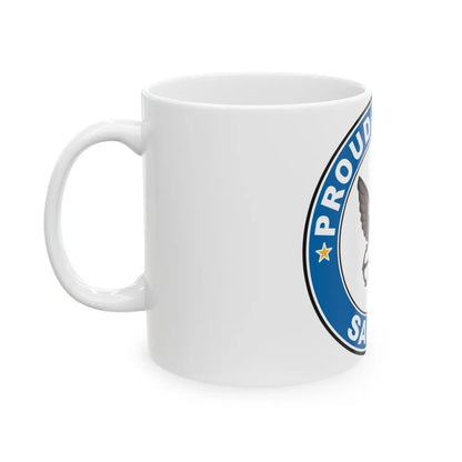 Proud Dad of a Sailor (U.S. Navy) White Coffee Mug-Go Mug Yourself