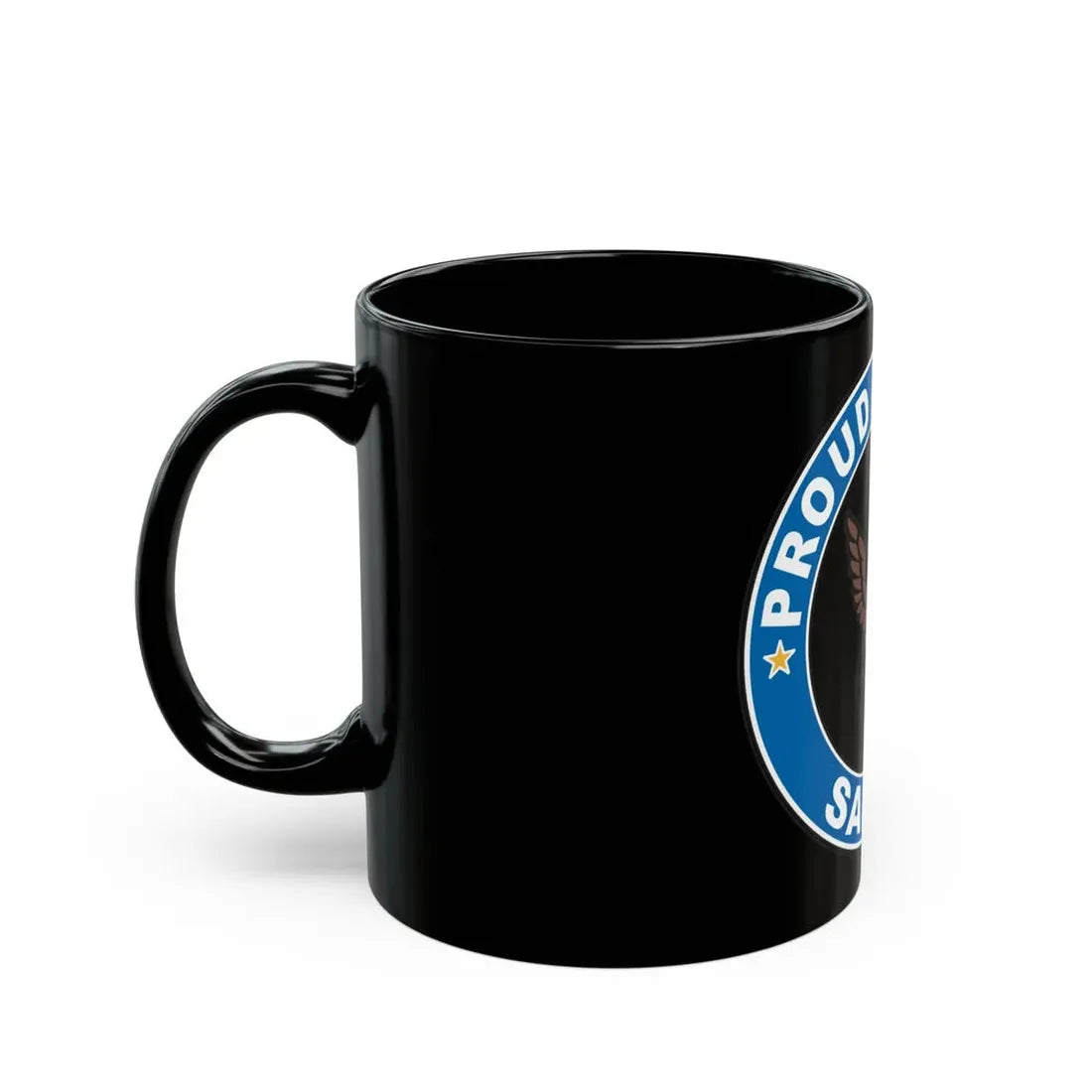 Proud Dad of a Sailor (U.S. Navy) Black Coffee Mug - Go Mug Yourself