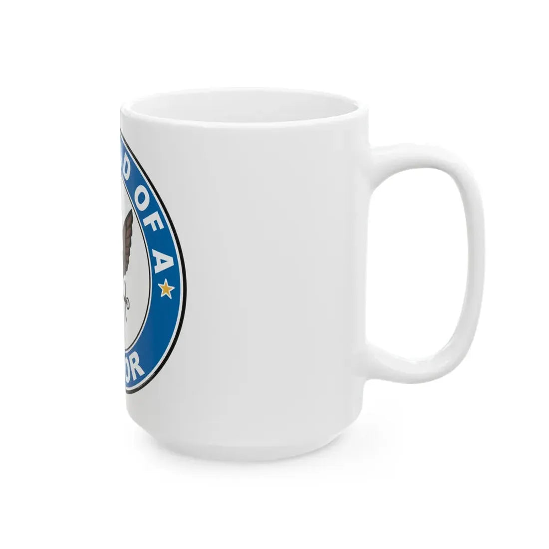 Proud Dad of a Sailor (U.S. Navy) White Coffee Mug - Go Mug Yourself