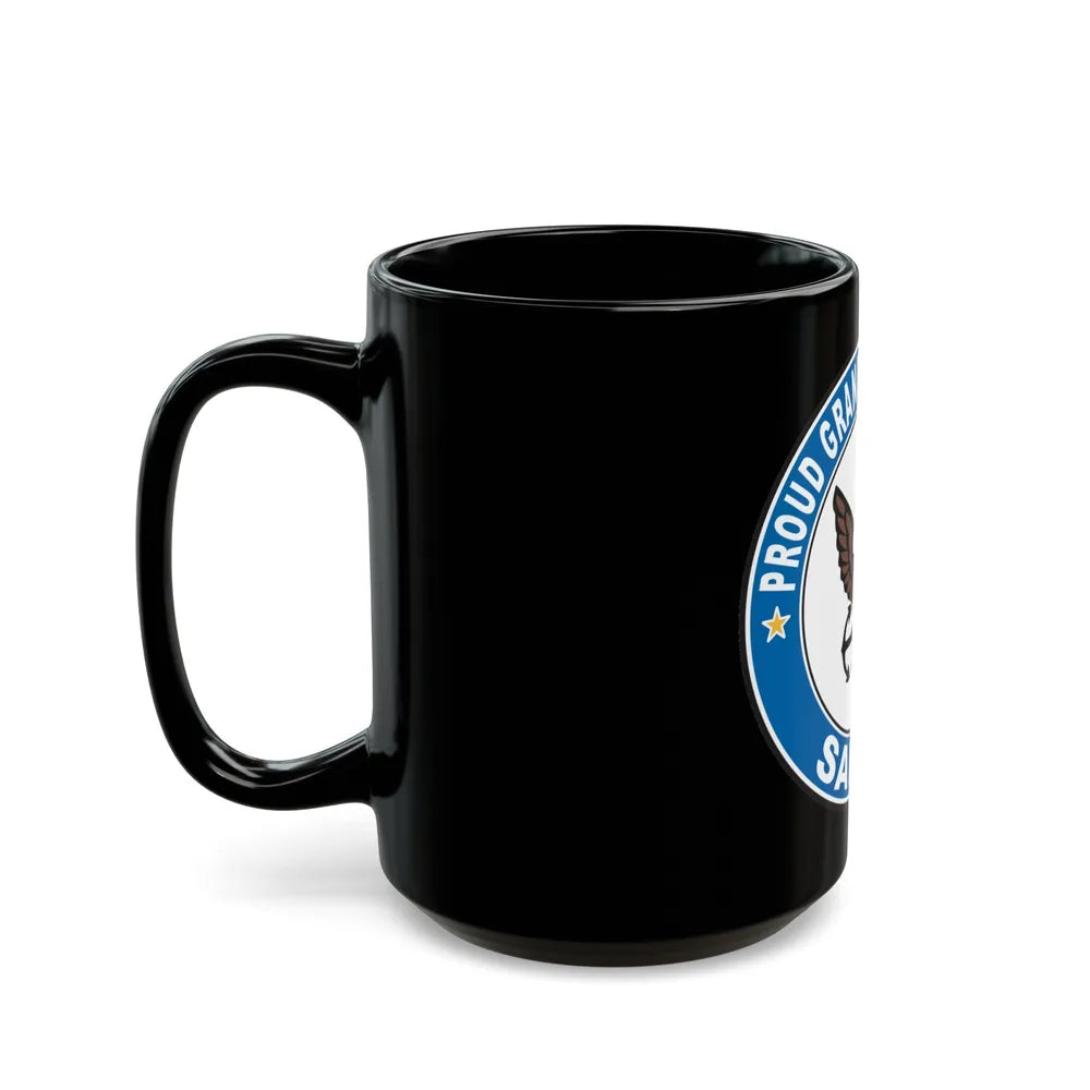 Proud Granddaughter of a Sailor (U.S. Navy) Black Coffee Mug-Go Mug Yourself