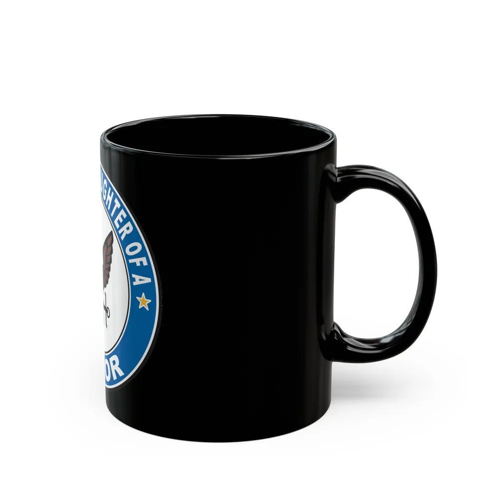 Proud Granddaughter of a Sailor (U.S. Navy) Black Coffee Mug-Go Mug Yourself