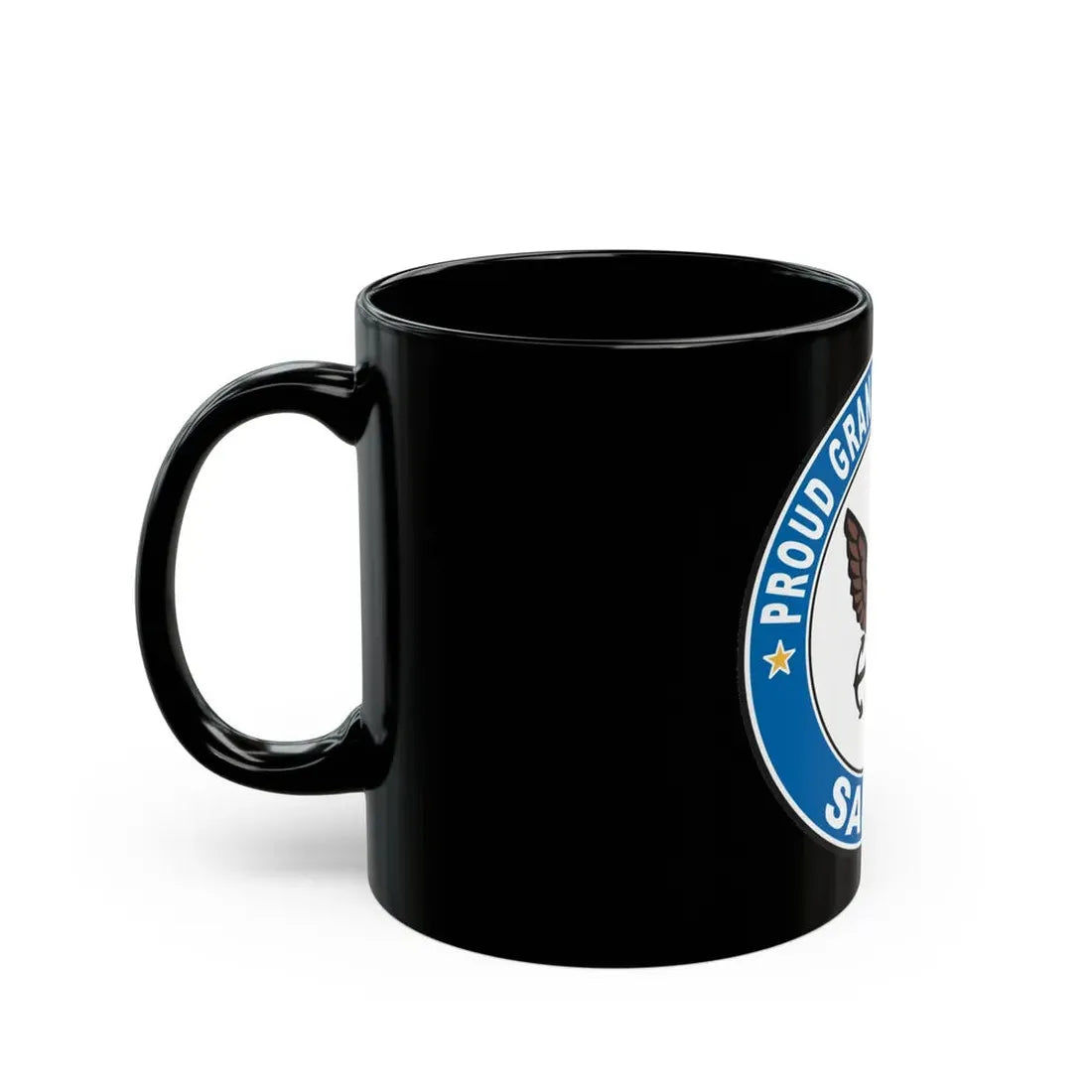 Proud Granddaughter of a Sailor (U.S. Navy) Black Coffee Mug - Go Mug Yourself