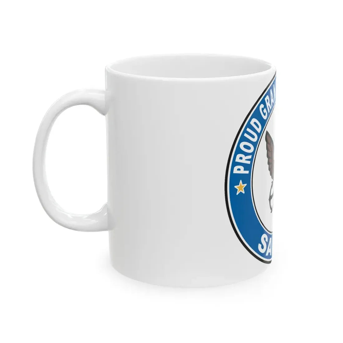 Proud Granddaughter of a Sailor (U.S. Navy) White Coffee Mug - Go Mug Yourself