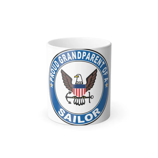 Proud Grandparent of a Sailor (U.S. Navy) Color Changing Mug 11oz-11oz-Go Mug Yourself