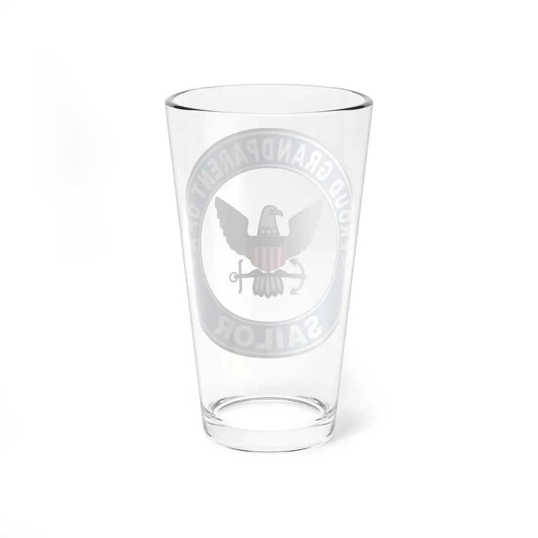 Proud Grandparent of a Sailor (U.S. Navy) Pint Glass 16oz - Go Mug Yourself