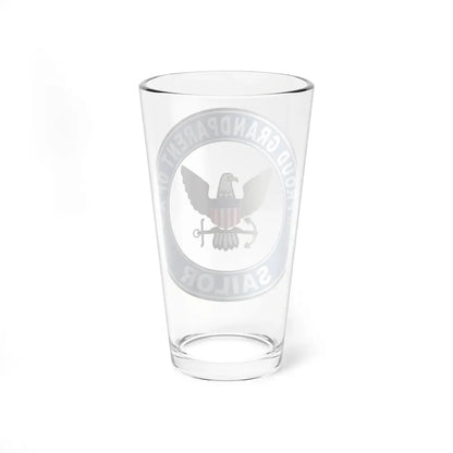 Proud Grandparent of a Sailor (U.S. Navy) Pint Glass 16oz - Go Mug Yourself