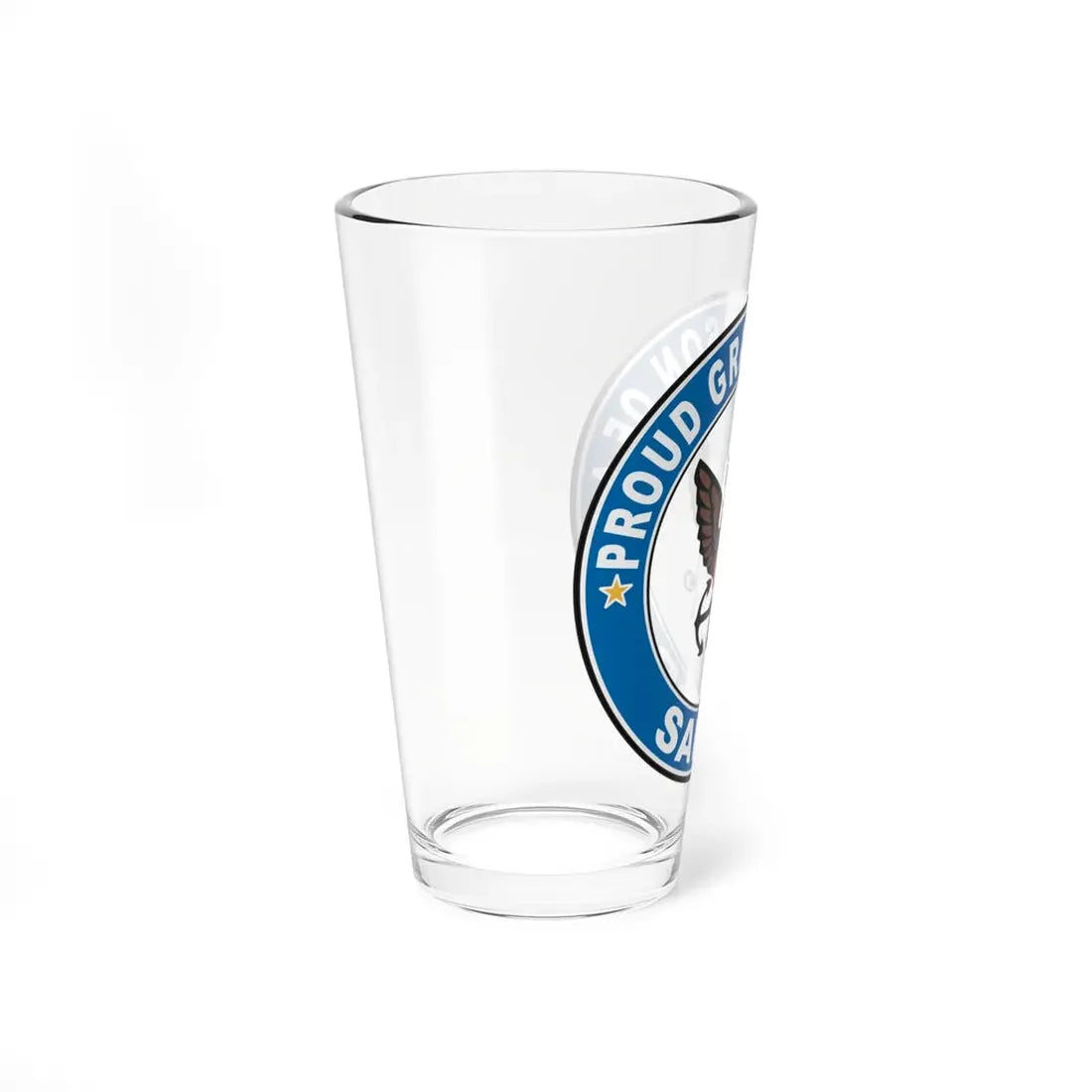 Proud Grandson of a Sailor (U.S. Navy) Pint Glass 16oz - Go Mug Yourself