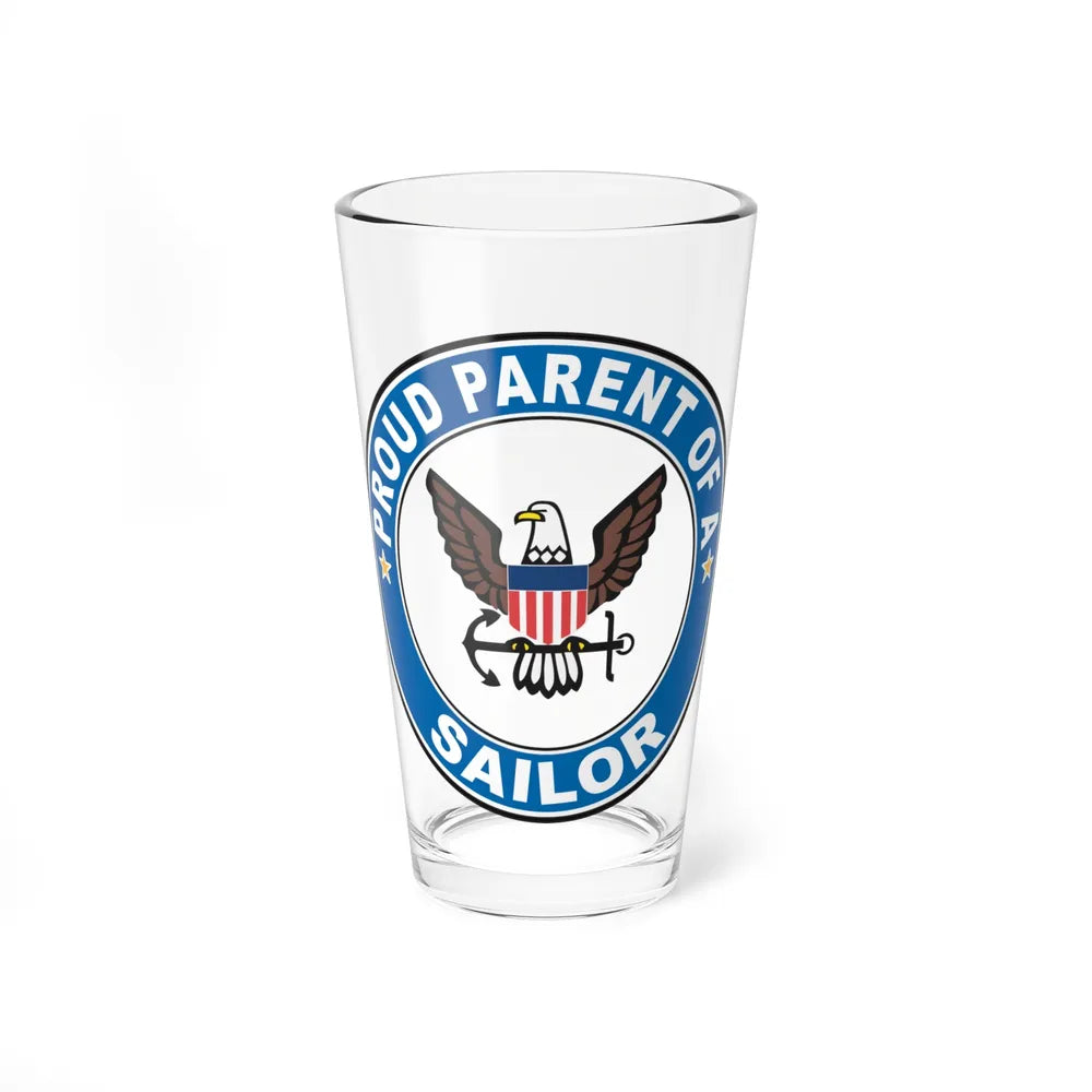 Proud Parent of a Sailor (U.S. Navy) Pint Glass 16oz-16oz-Go Mug Yourself