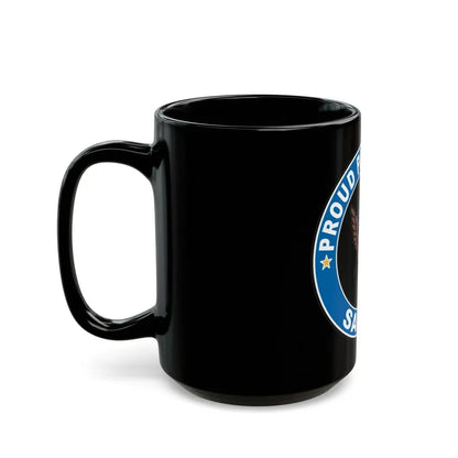 Proud Parent of a Sailor (U.S. Navy) Black Coffee Mug - Go Mug Yourself