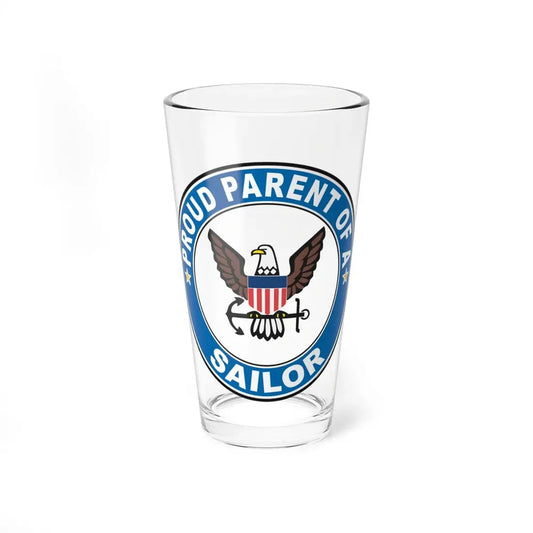 Proud Parent of a Sailor (U.S. Navy) Pint Glass 16oz 16oz - Go Mug Yourself
