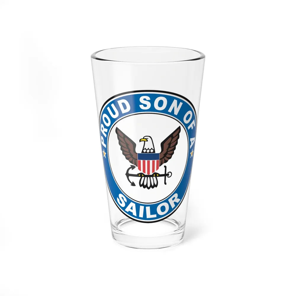 Proud Son of a Sailor (U.S. Navy) Pint Glass 16oz-16oz-Go Mug Yourself