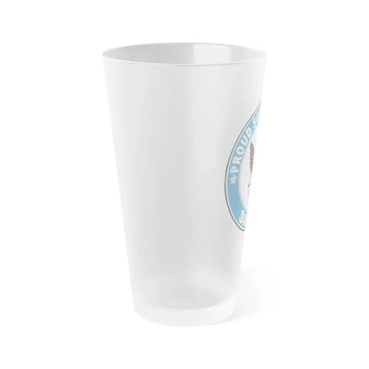 Proud Supporter of a Sailor (U.S. Navy) Frosted Pint Glass 16oz - Go Mug Yourself