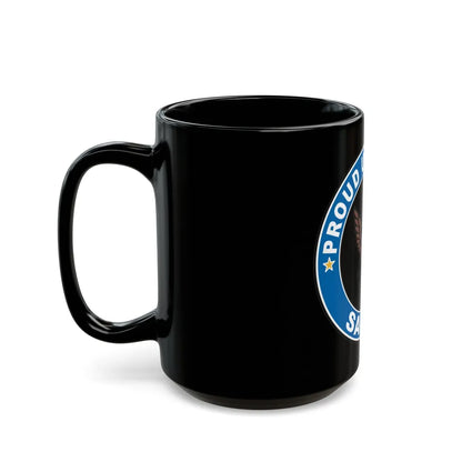 Proud Uncle of a Sailor (U.S. Navy) Black Coffee Mug-Go Mug Yourself