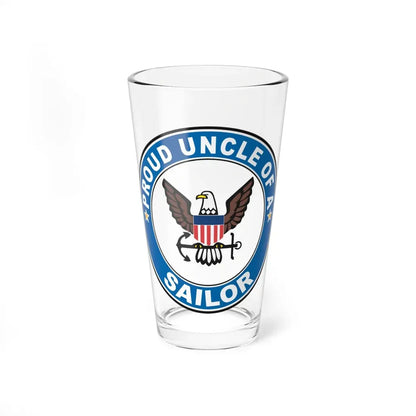 Proud Uncle of a Sailor (U.S. Navy) Pint Glass 16oz 16oz - Go Mug Yourself