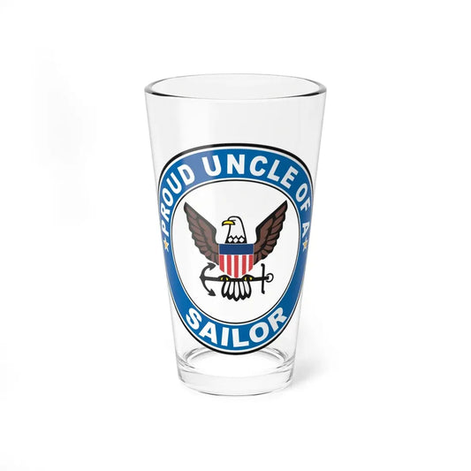 Proud Uncle of a Sailor (U.S. Navy) Pint Glass 16oz 16oz - Go Mug Yourself