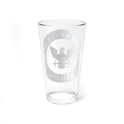 Proud Uncle of a Sailor (U.S. Navy) Pint Glass 16oz - Go Mug Yourself