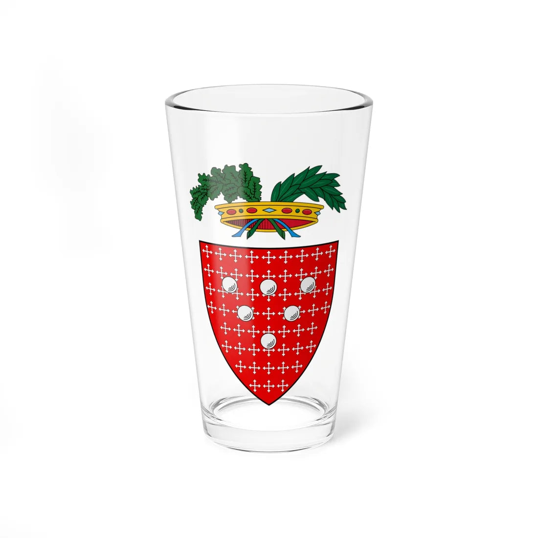 Provincia dellOgliastra-Stemma (Italy) (Coat of Arms) Pint Glass 16oz 16oz - Go Mug Yourself
