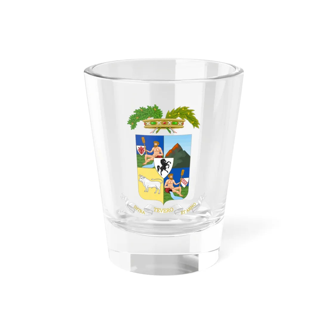 Provincia di Arezzo-Stemma (Italy) (Coat of Arms) Shot Glass 1.5oz 1.5oz - Go Mug Yourself