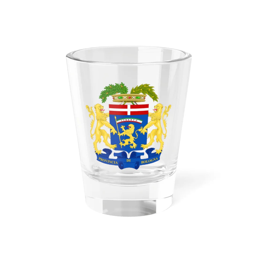 Provincia di Bologna-Stemma 1933 (Italy) (Coat of Arms) Shot Glass 1.5oz 1.5oz - Go Mug Yourself