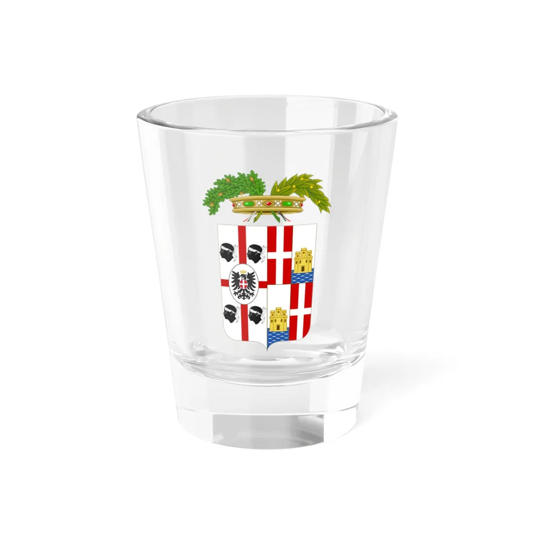 Provincia di Cagliari-Stemma (Italy) (Coat of Arms) Shot Glass 1.5oz 1.5oz - Go Mug Yourself
