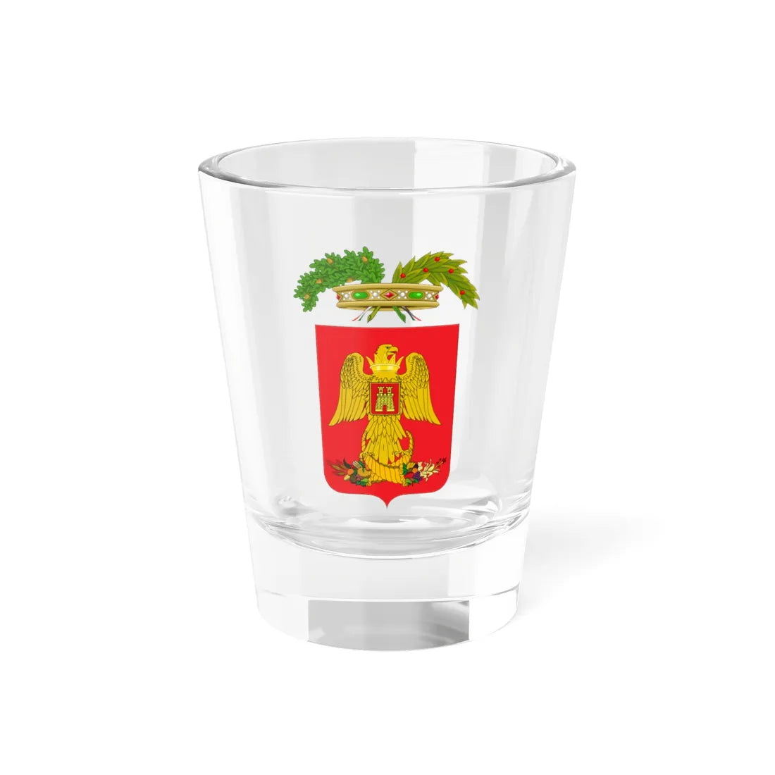 Provincia di Caltanissetta-Stemma (Italy) (Coat of Arms) Shot Glass 1.5oz 1.5oz - Go Mug Yourself
