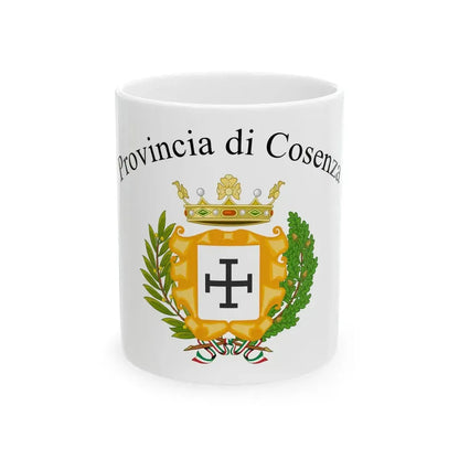 Provincia di Cosenza-Bandiera (Italy) White Coffee Mug 11oz - Go Mug Yourself