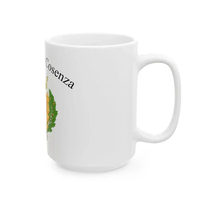 Provincia di Cosenza-Bandiera (Italy) White Coffee Mug - Go Mug Yourself