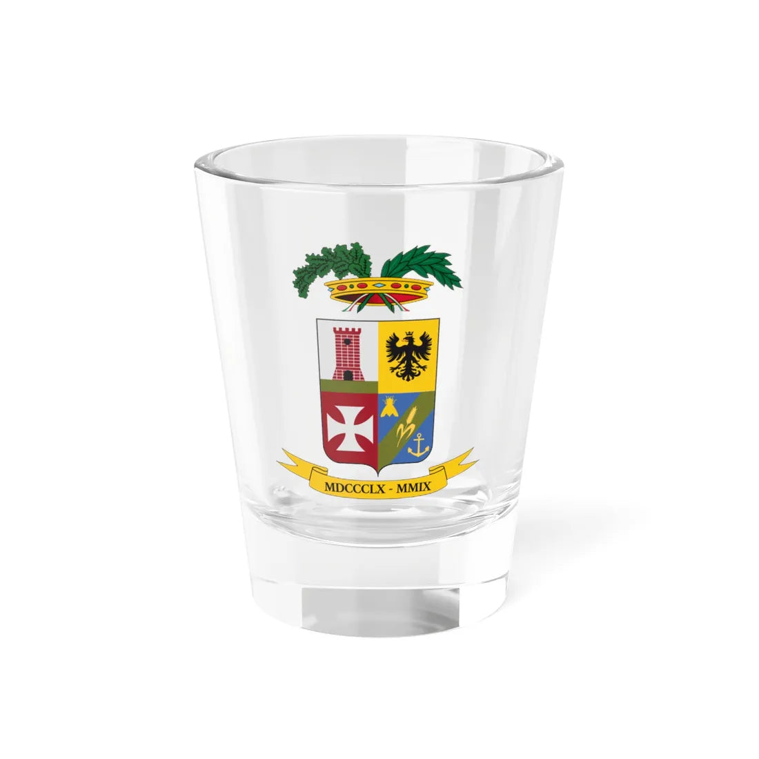 Provincia di Fermo-Stemma (Italy) (Coat of Arms) Shot Glass 1.5oz 1.5oz - Go Mug Yourself