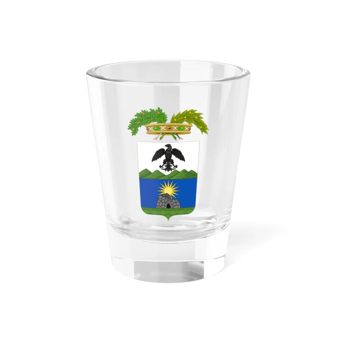 Provincia di Nuoro-Stemma (Italy) (Coat of Arms) Shot Glass 1.5oz 1.5oz - Go Mug Yourself