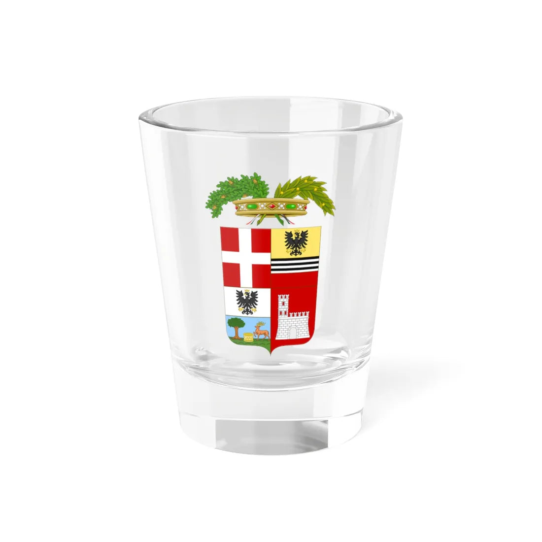 Provincia di Pavia-Stemma (Italy) (Coat of Arms) Shot Glass 1.5oz 1.5oz - Go Mug Yourself