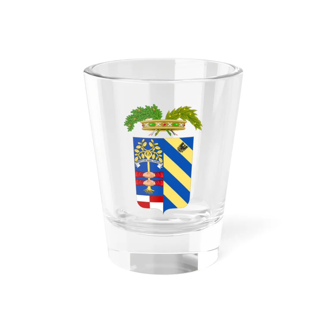 Provincia di Pesaro e Urbino-Stemma (Italy) (Coat of Arms) Shot Glass 1.5oz 1.5oz - Go Mug Yourself