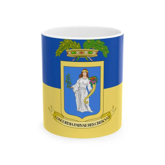 Provincia di Pordenone-Bandiera (Italy) White Coffee Mug 11oz - Go Mug Yourself
