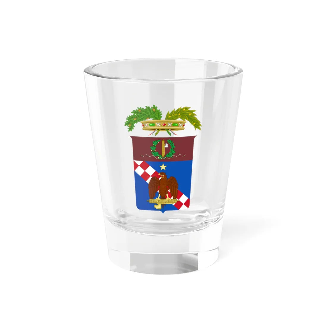 Provincia di Ragusa-Stemma 1933-1943 (Italy) (Coat of Arms) Shot Glass 1.5oz 1.5oz - Go Mug Yourself