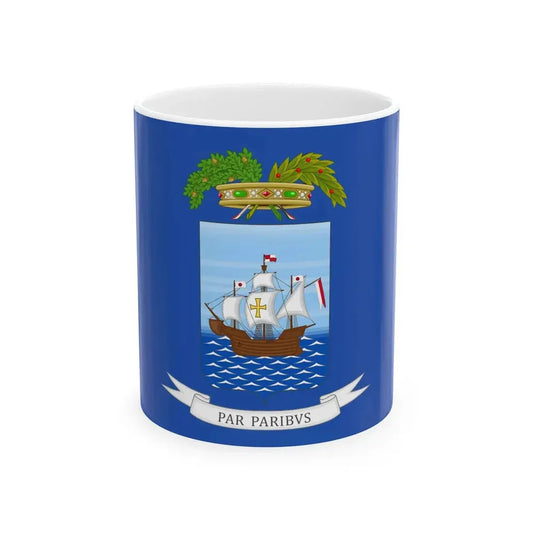 Provincia di Savona-Bandiera (Italy) White Coffee Mug 11oz - Go Mug Yourself