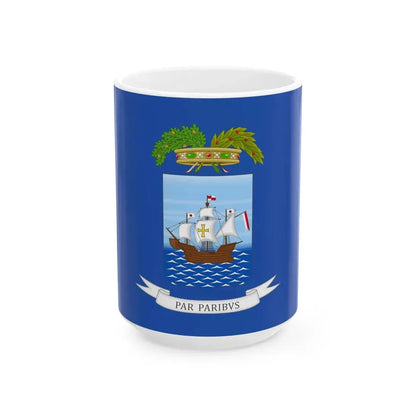 Provincia di Savona-Bandiera (Italy) White Coffee Mug 15oz - Go Mug Yourself