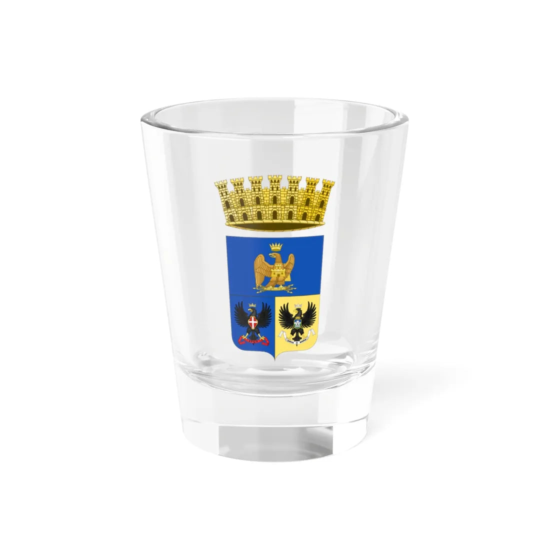 Provincia di Siracusa-Stemma 1898 (Italy) (Coat of Arms) Shot Glass 1.5oz 1.5oz - Go Mug Yourself