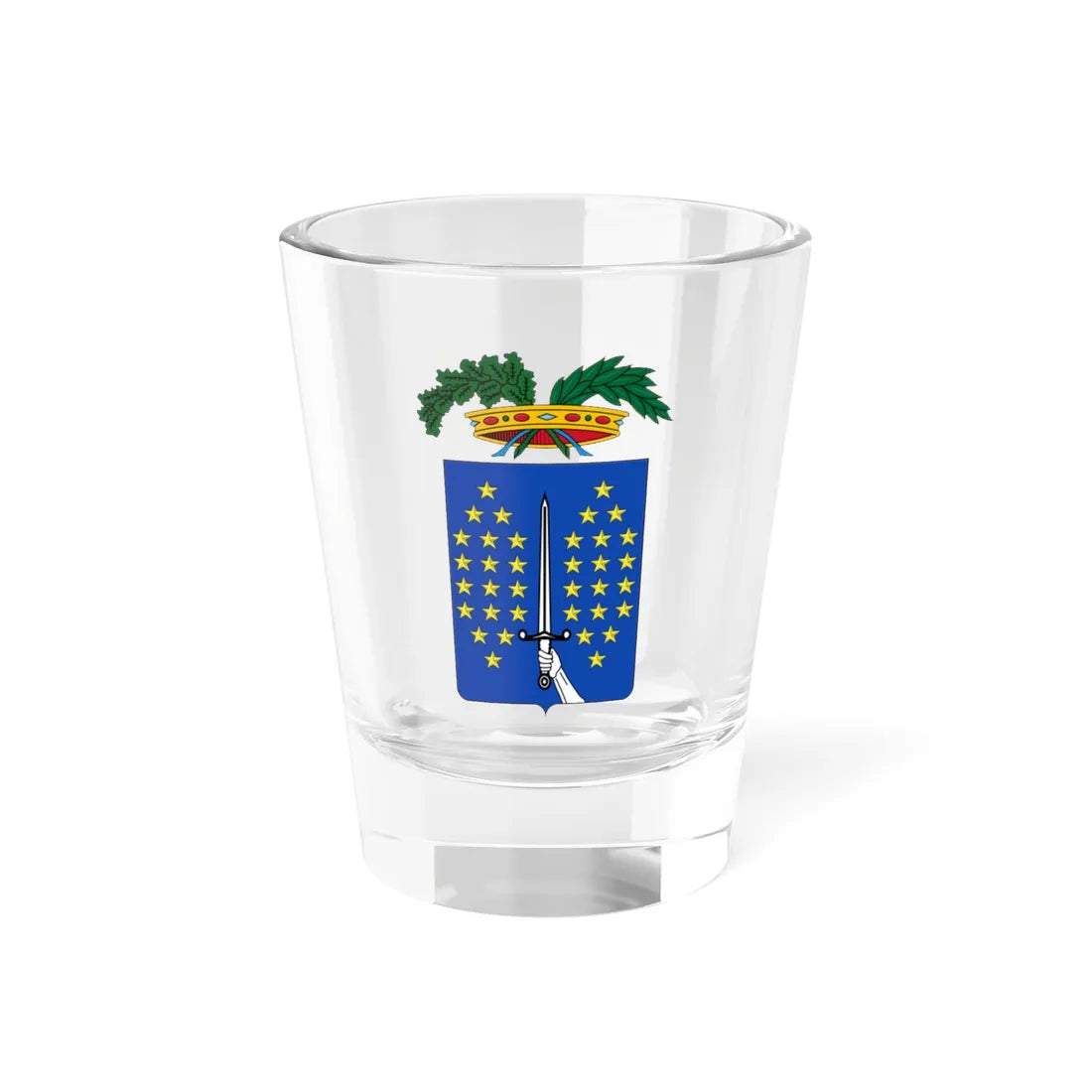 Provincia di Vercelli-Stemma (Italy) (Coat of Arms) Shot Glass 1.5oz 1.5oz - Go Mug Yourself