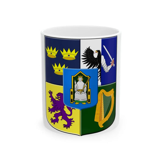 Provincial arms of Ireland, 1651 - White Coffee Mug 11oz - Go Mug Yourself