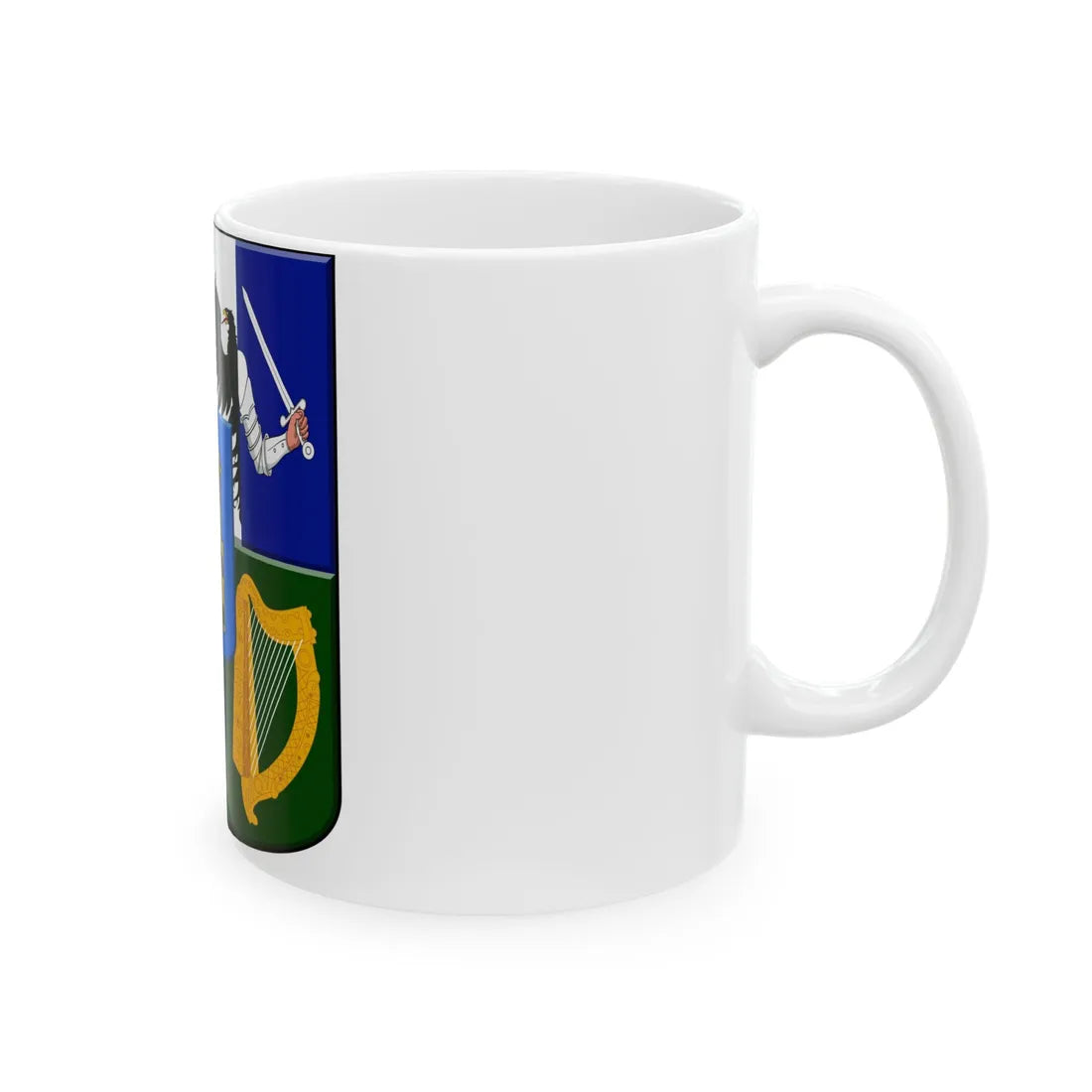 Provincial arms of Ireland, 1651 - White Coffee Mug - Go Mug Yourself