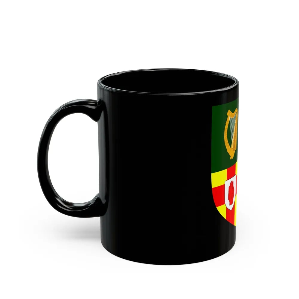 Provincial Arms of Ireland - Black Coffee Mug-Go Mug Yourself