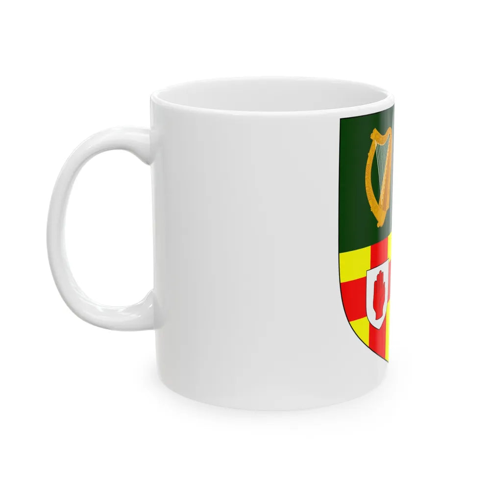 Provincial Arms of Ireland - White Coffee Mug-Go Mug Yourself