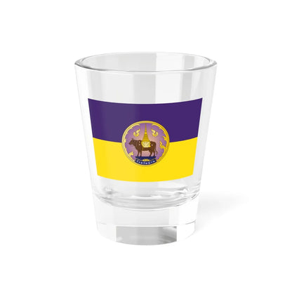 Provincial Flag of Nan (Thailand) Shot Glass 1.5oz 1.5oz - Go Mug Yourself